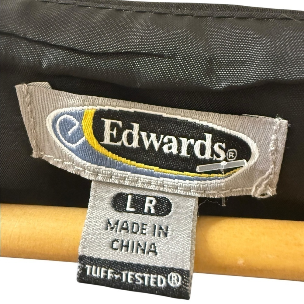 Edward’s Grid Brocade Vest Size L R 100% Polyester Two pockets Buttoned - Picture 5 of 6